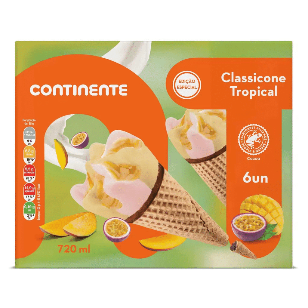 Gelado Classicone Tropical - CONTINENTE