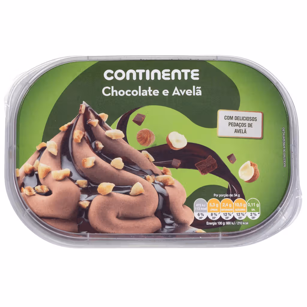 Gelado Chocolate e Avelã - CONTINENTE