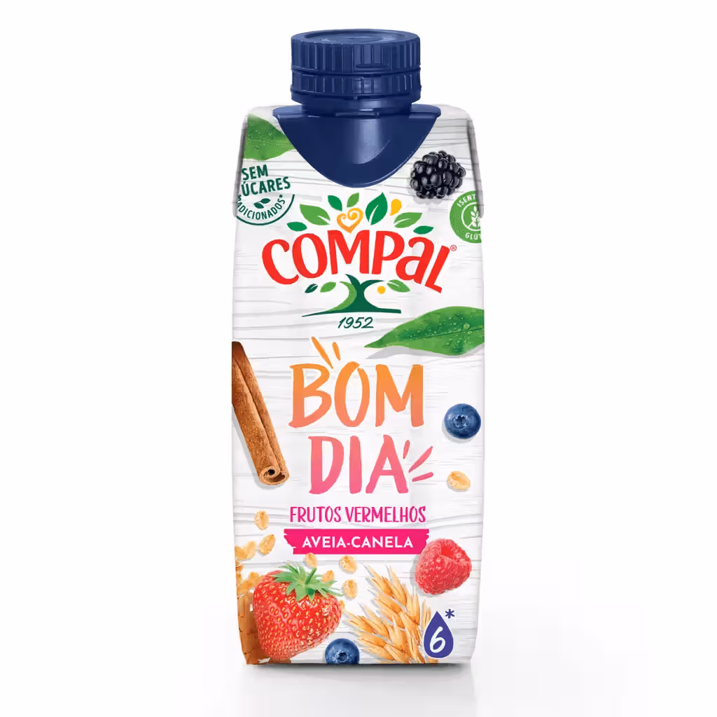 Néctar Frutos Vermelhos, Aveia e Canela - COMPAL BOM DIA