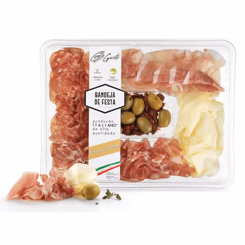 Tábua de Charcutaria Italiana Festiva - CORTE DEL GUSTO