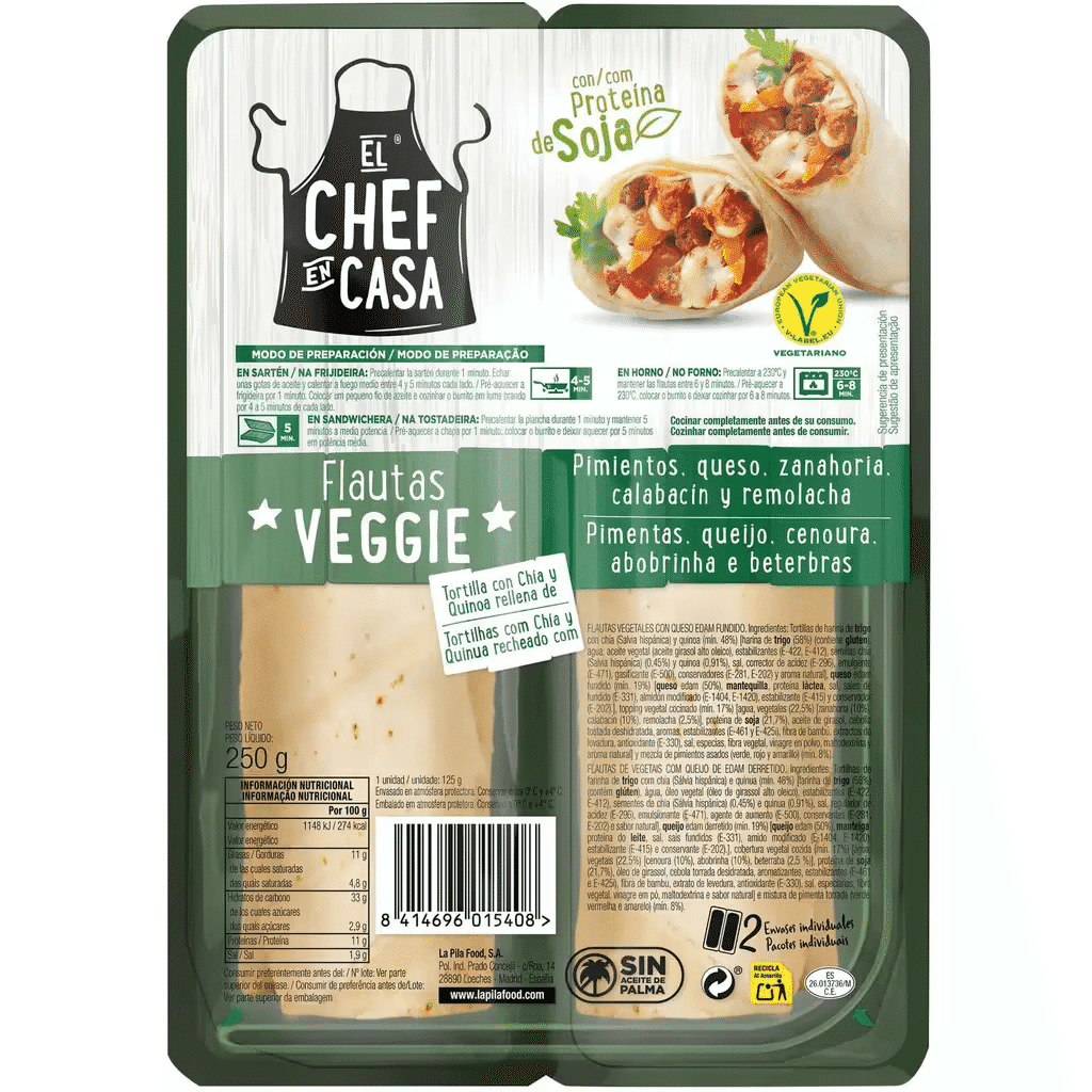 Flauta Vegetariana - EL CHEFE EN CASA