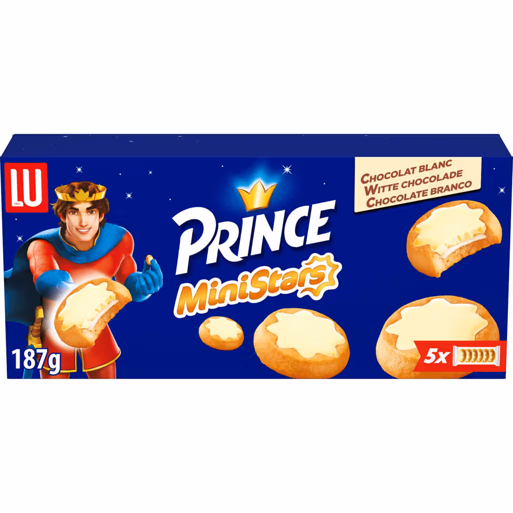 Bolachas Mini Estrelas Chocolate Branco - PRINCE