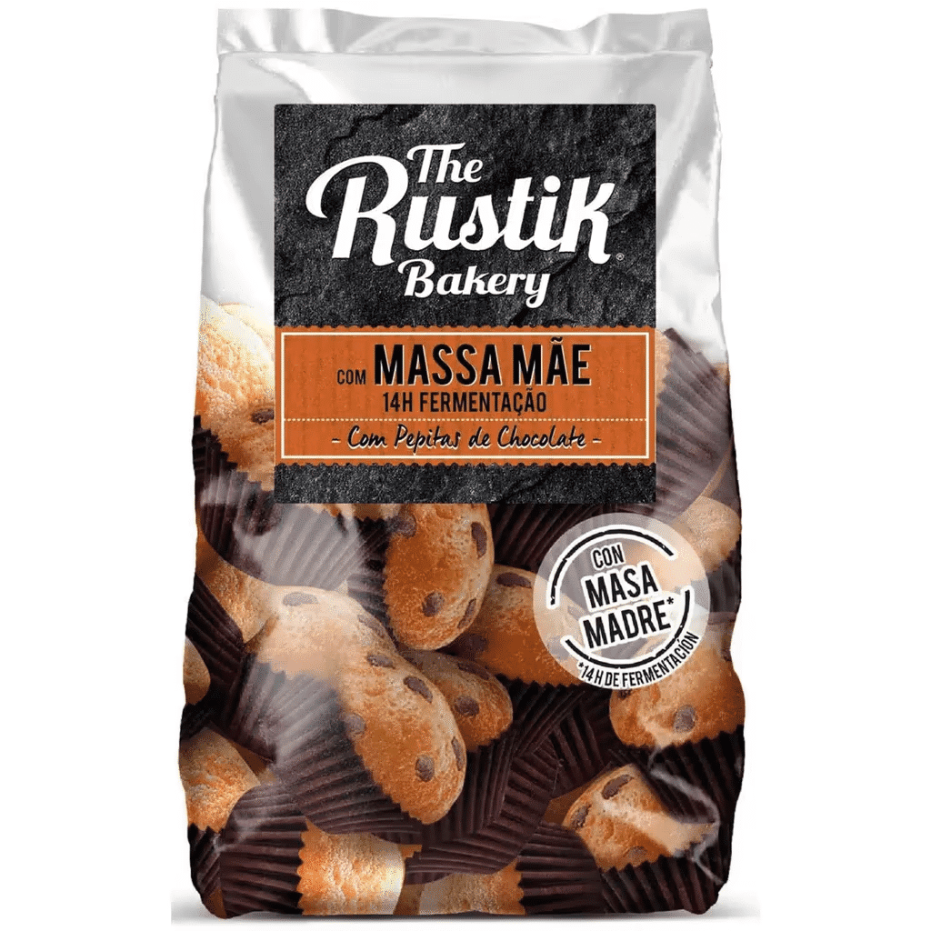 Mini Madalenas Pepitas Chocolate de Massa Mãe - THE RUSTIK BAKERY
