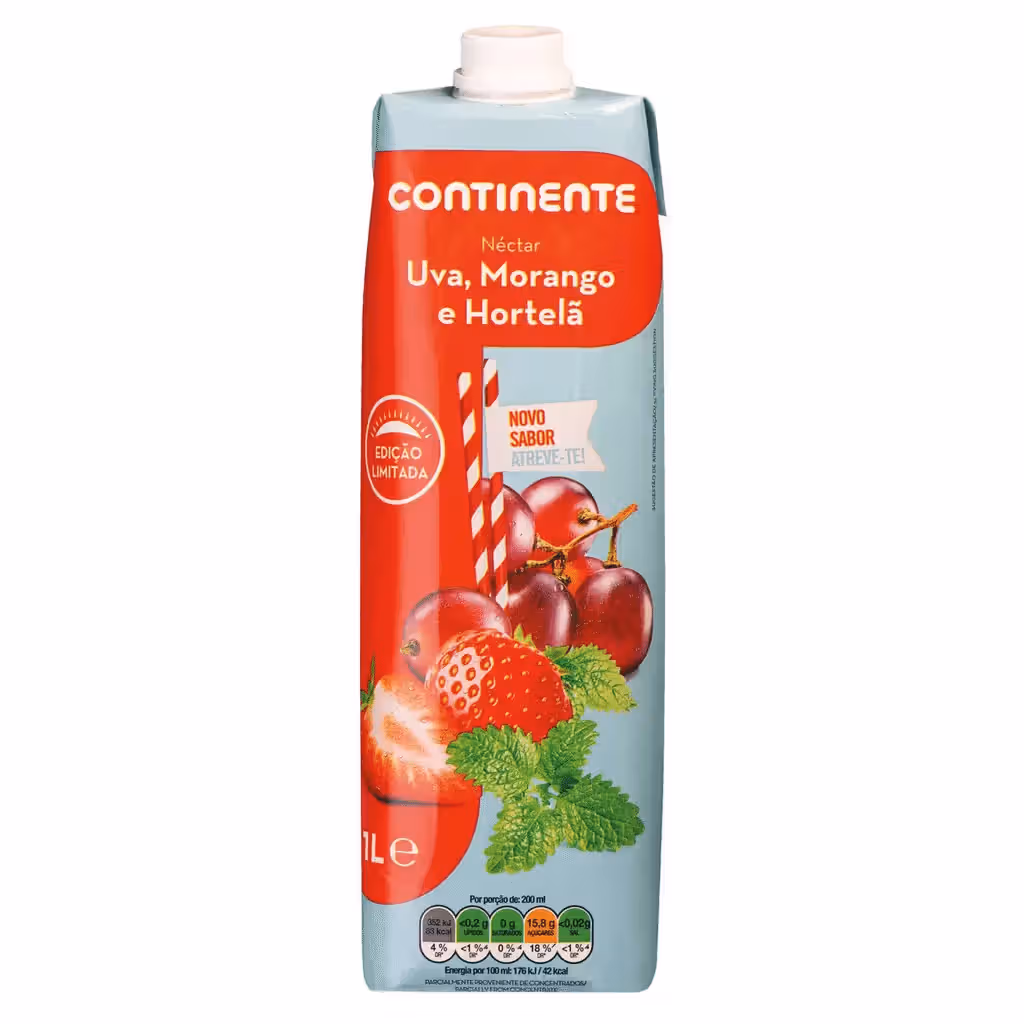Néctar Uva, Morango e Hortelã - CONTINENTE