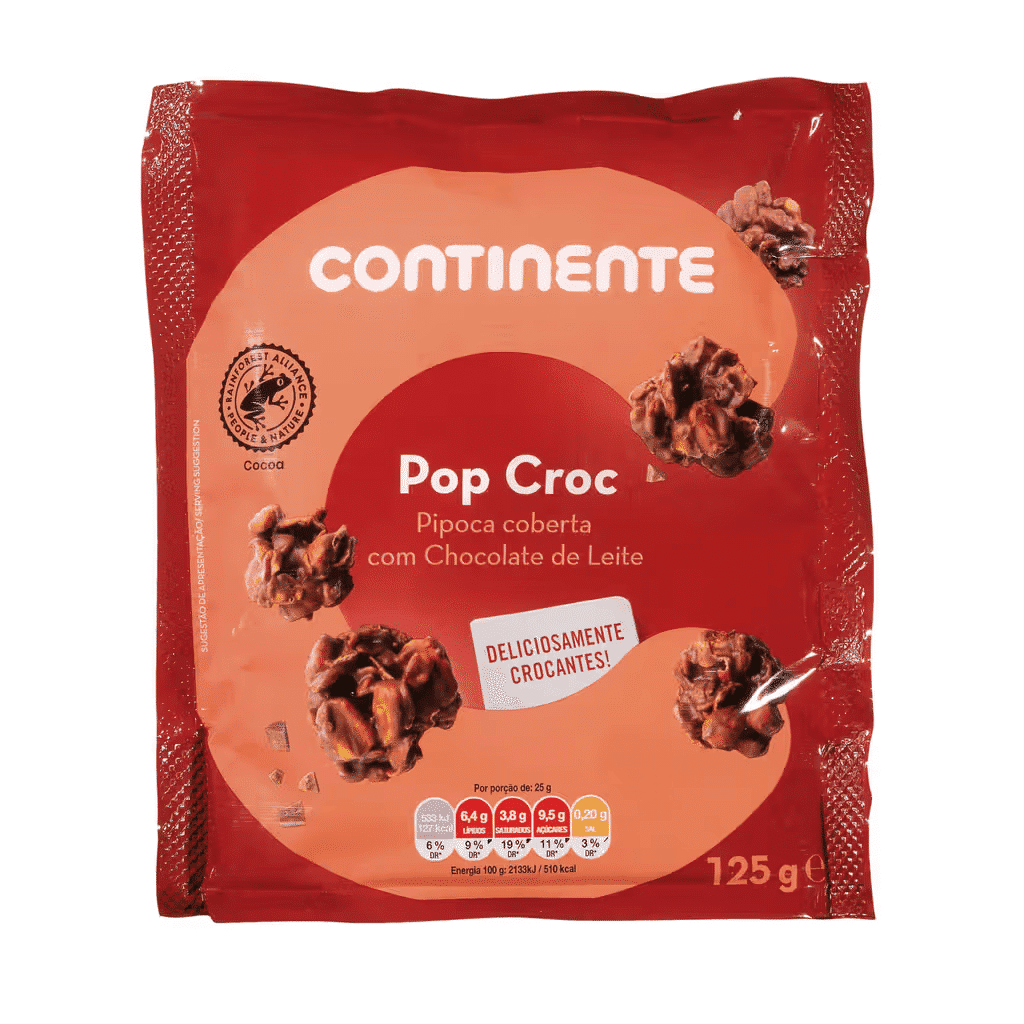 Pipocas Cobertas com Chocolate - CONTINENTE