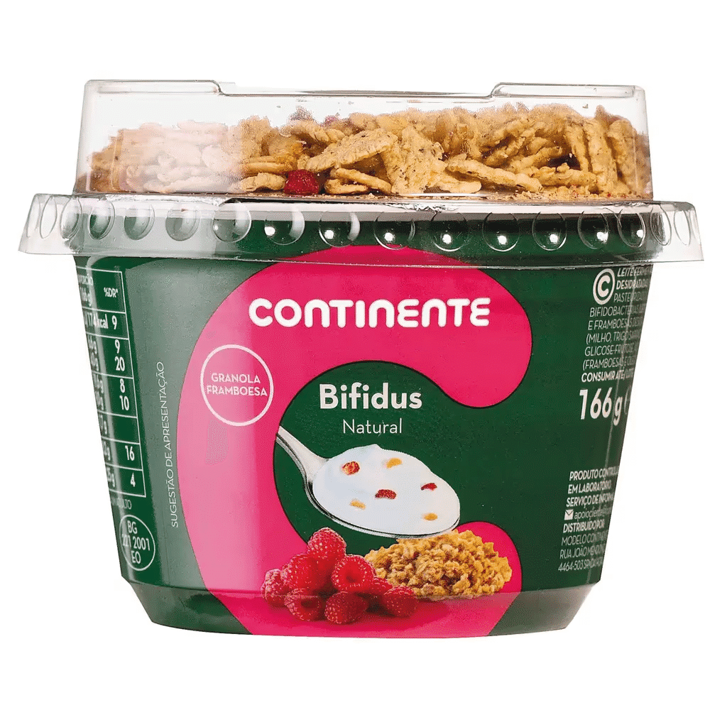 Iogurte Bifidus Topper Framboesa e Granola - CONTINENTE