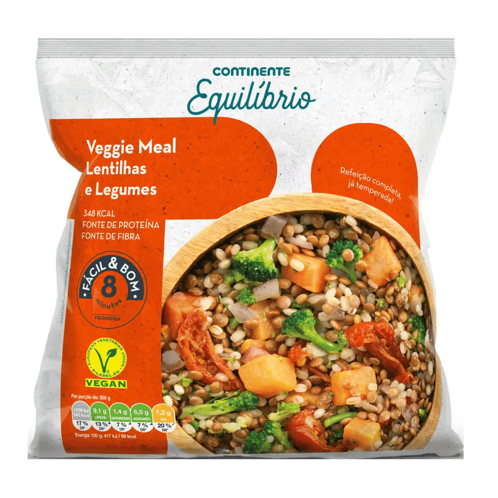 Refeição Vegetariana de Lentilhas e Legumes - CONTINENTE EQUILÍBRIO