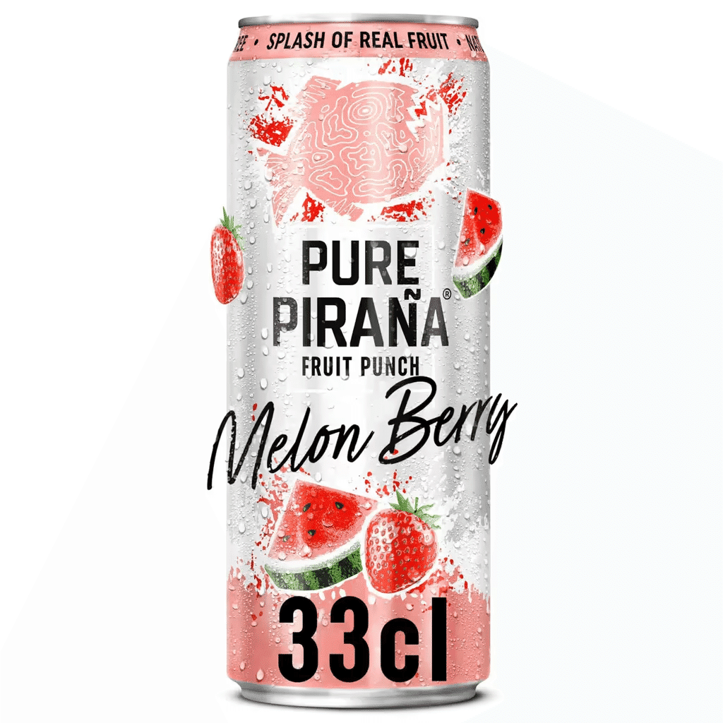 Água Gaseificada com Álcool Melância e Morango - PURE PIRAÑA
