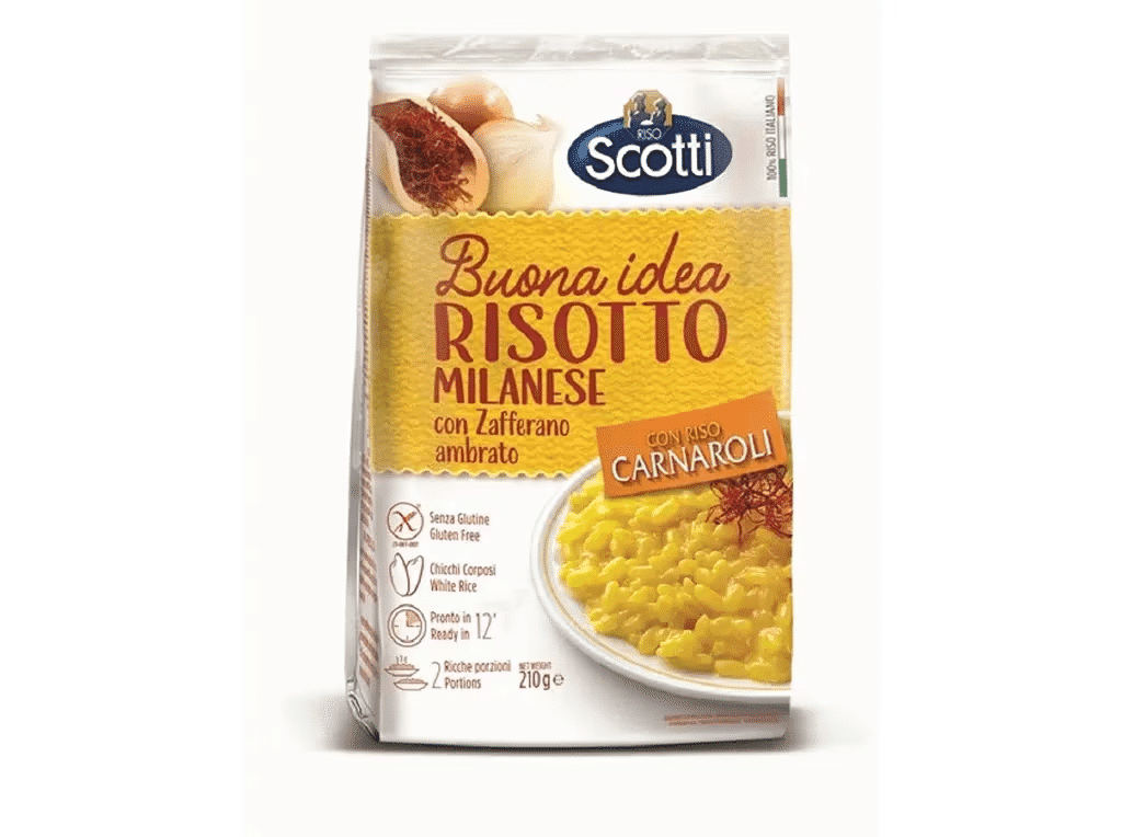 Arroz Risotto Carnaroli Açafrão 210 G - SCOTTI