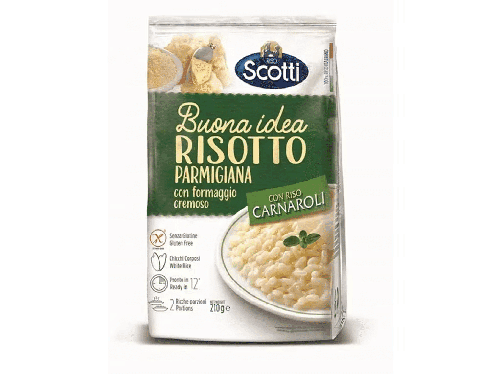 Arroz Risotto Carnaroli Parmesão 210 G - SCOTTI