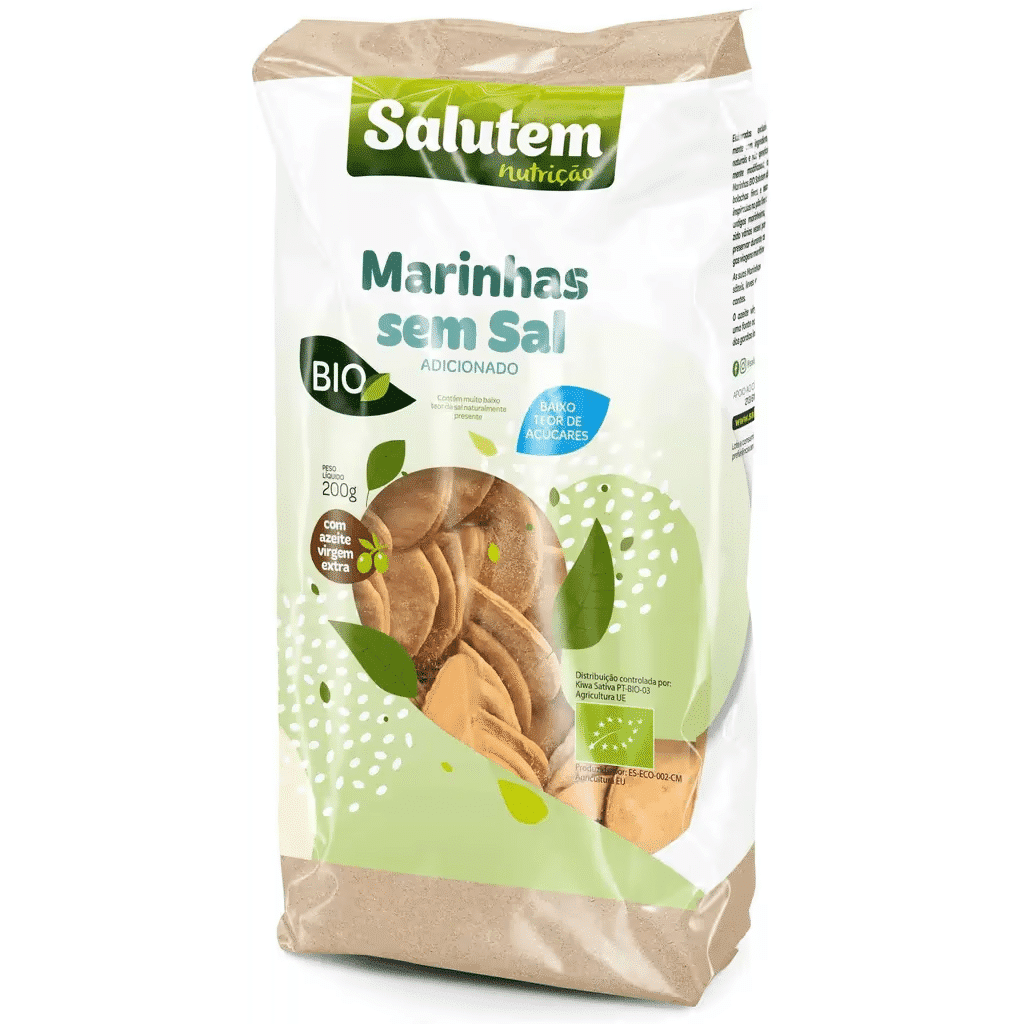 Bolachas Marinhas Sem Sal - SALUTEM