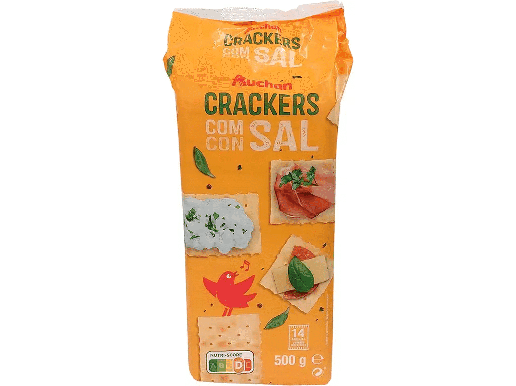 Bolacha Cream Cracker Com Sal 500g 14saq - AUCHAN