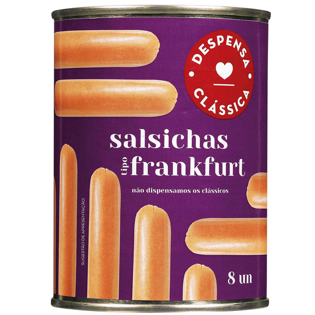Salsichas Tipo Frankfurt em Lata 8 un - DESPENSA CLÁSSICA