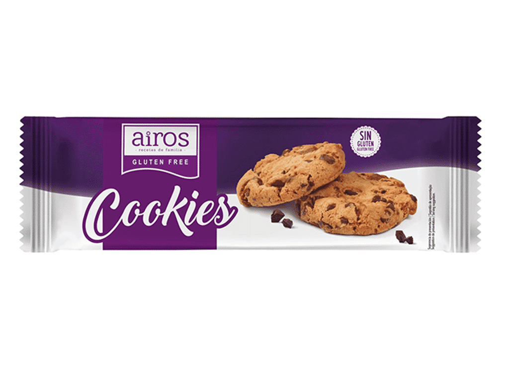 Bolachas Cookies Sem Gluten 190g - AIROS