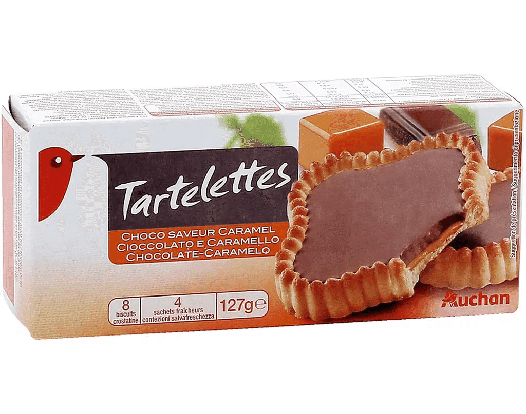 Tarteletes Chocolate Caramelo 127g - AUCHAN