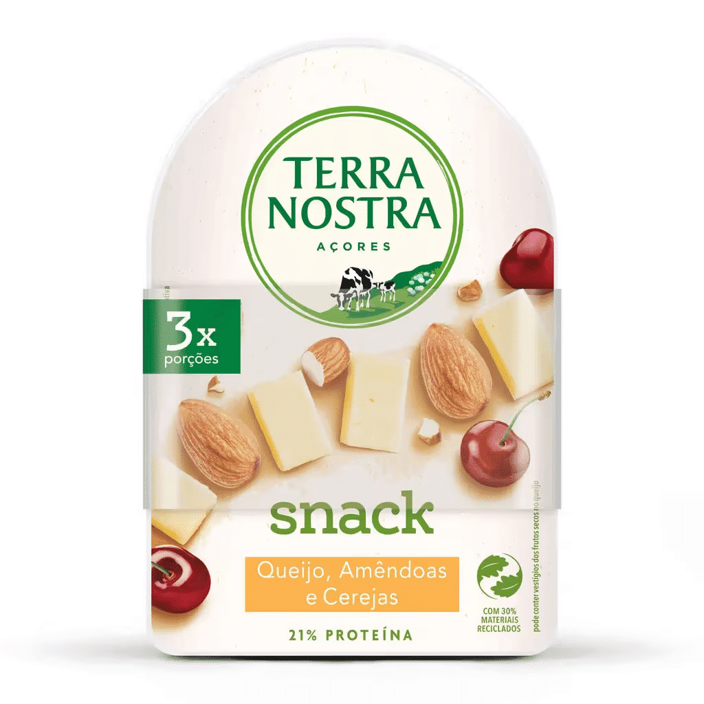 Queijo Snack Amêndoas e Cerejas - TERRA NOSTRA