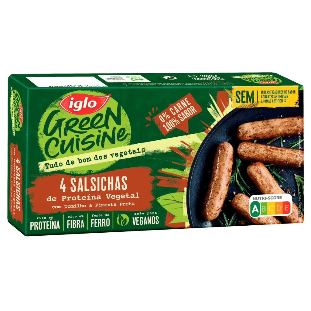 Salsichas de Proteína Vegetal - IGLO GREEN CUISINE