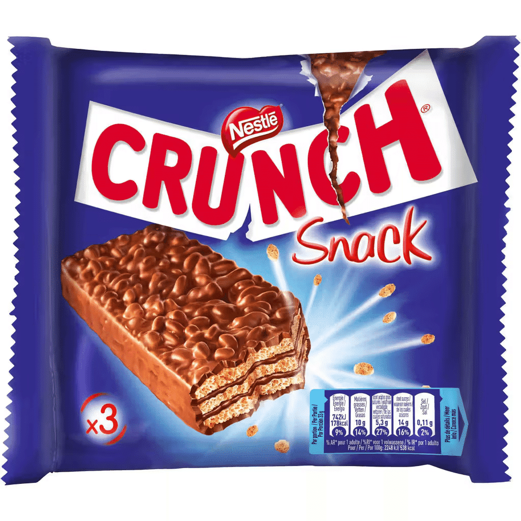 Snack de Chocolate Leite Multipack - CRUNCH