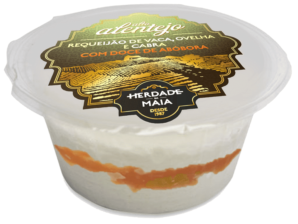 Requeijão Mistura Com Doce Abóbora 250g - HERDADE DA MAIA