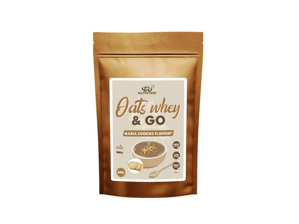 Preparado Aveia Whey & Go Eu Cookies 600g - EU NUTRITION