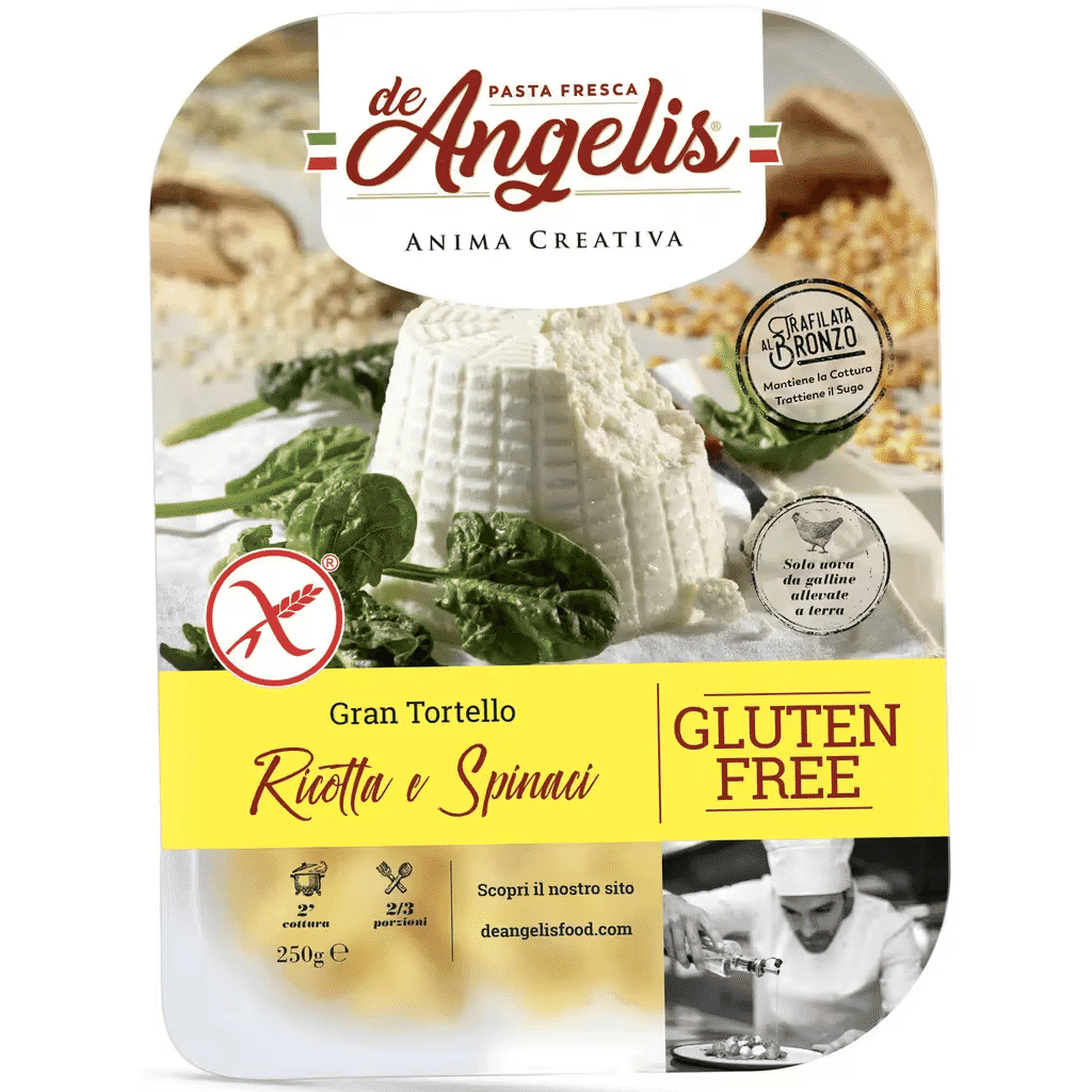 Tortelli Fresco com Ricotta e Espinafres - DE ANGELIS
