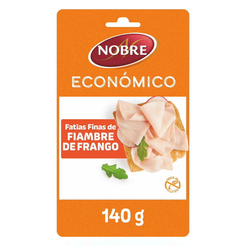 Fiambre de Peito de Frango Fatias Finas - NOBRE