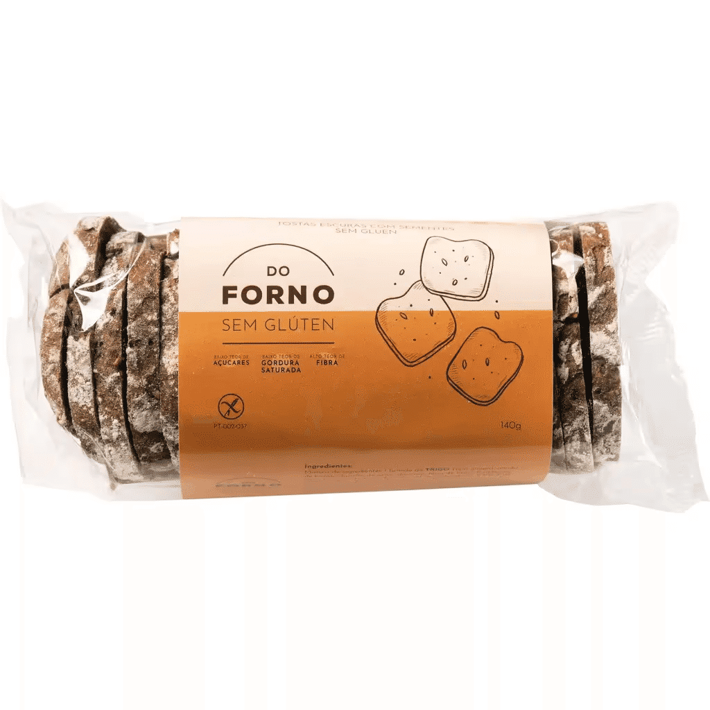 Tostas Escuras com Sementes sem Glúten - DO FORNO