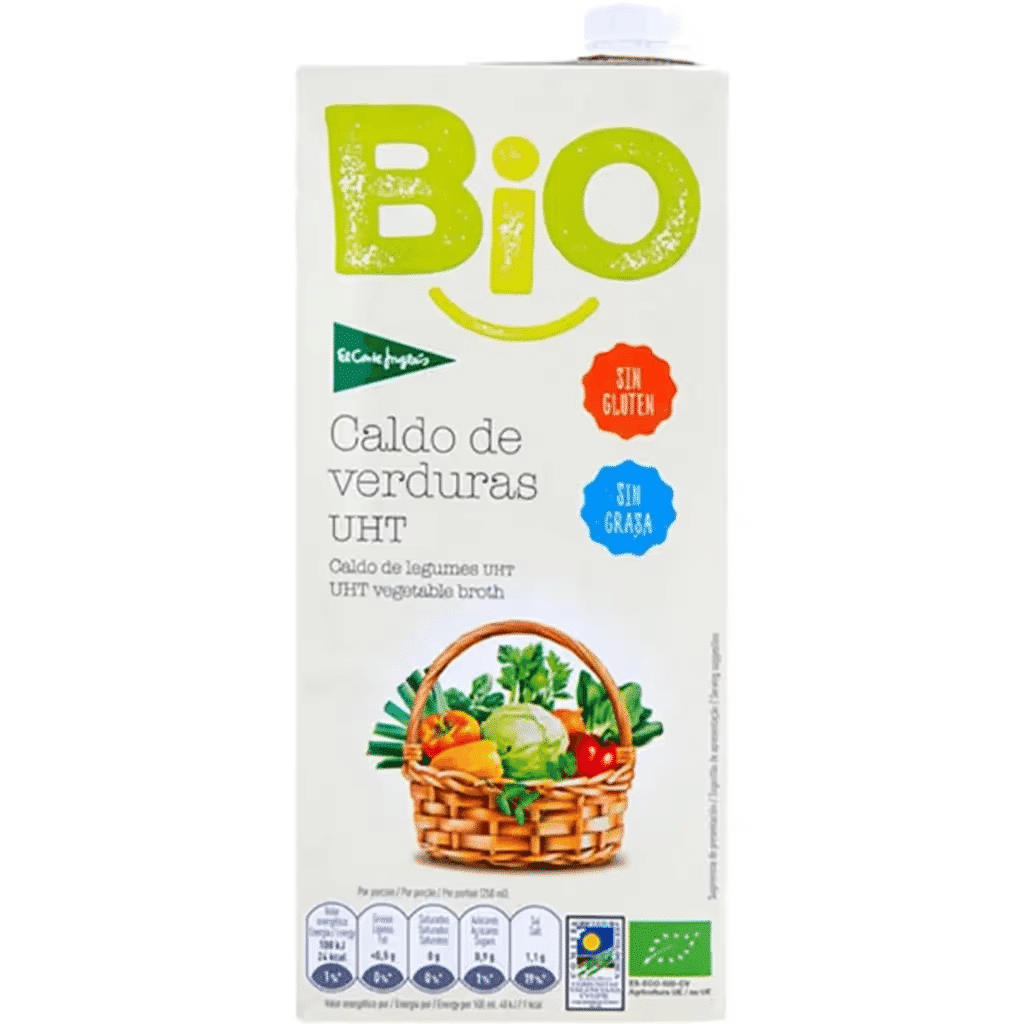 Caldo de Legumes Uht sem Glúten Biológico embalagem 1 L - EL CORTE INGLÉS BIO