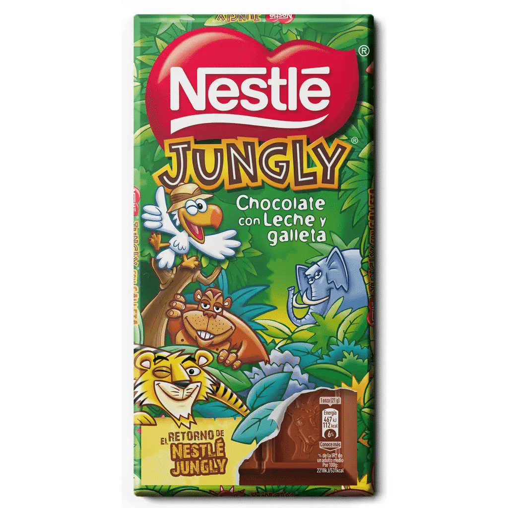 Tablete de Chocolate e Bolacha Jungly - NESTLÉ