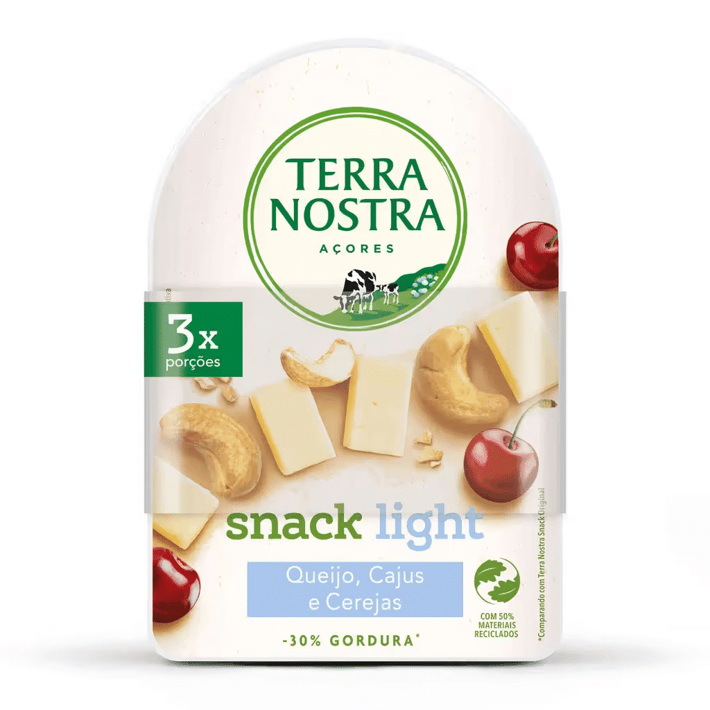 Queijo Snack Light Cajus e Cerejas - TERRA NOSTRA