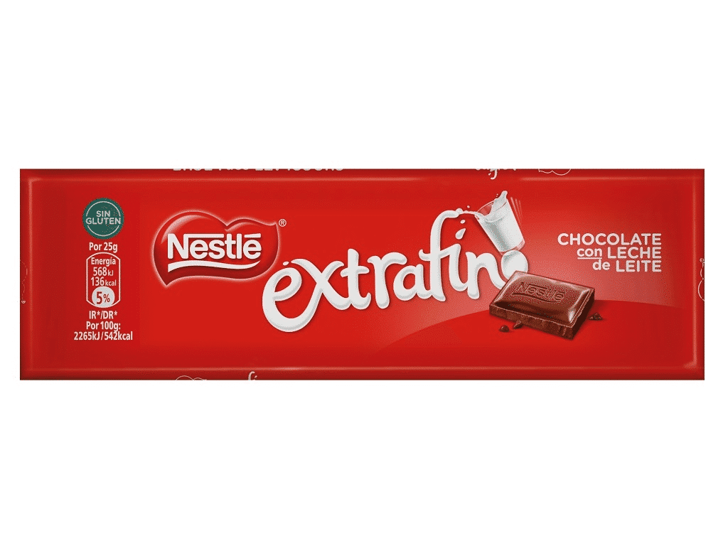 Tablete Nestlé Chocolate De Leite 50 G - EXTRAFINO