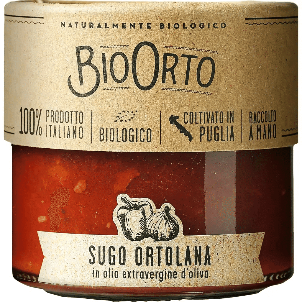 Molho à Ortolana Bio embalagem 185 g - BIOORTO