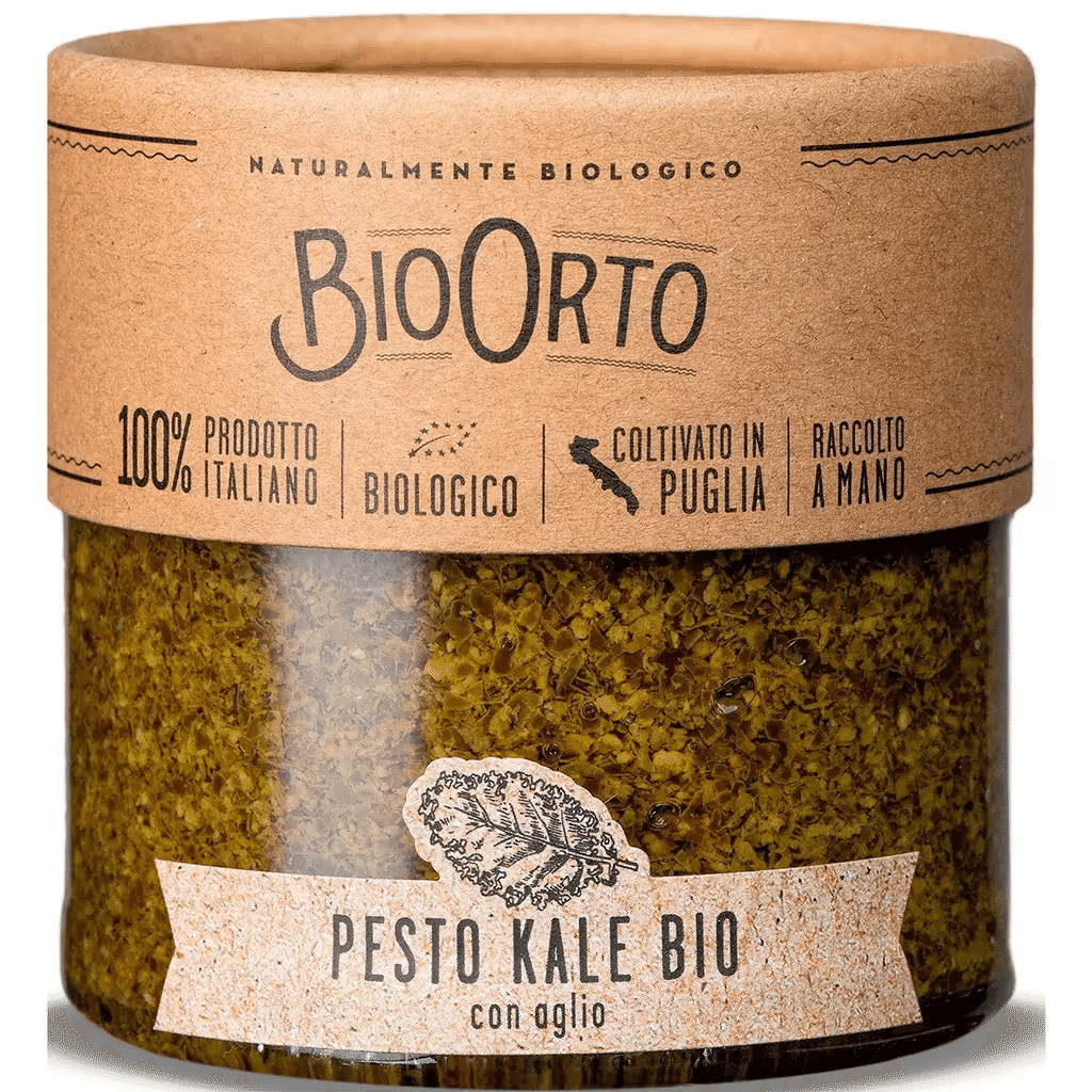 Pesto de Couve Kale com Alho Bio embalagem 180 g - BIOORTO