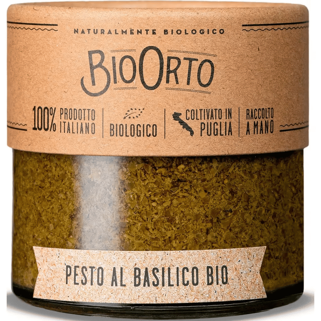 Pesto de Mangericão Bio embalagem 180 g - BIOORTO