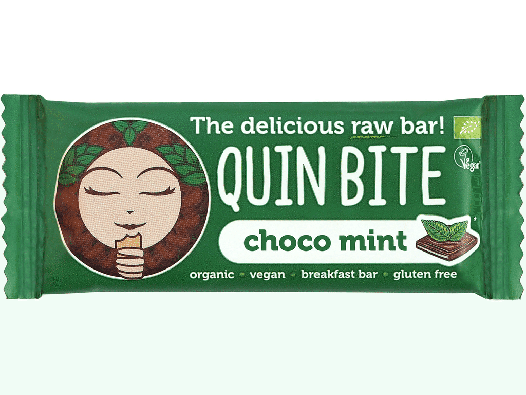 Barra De Frutos Secos Chocolate Menta Bio 30g - QUIN BITE