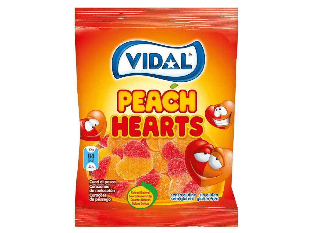 Gomas Coraçoes Açucar 100g - VIDAL