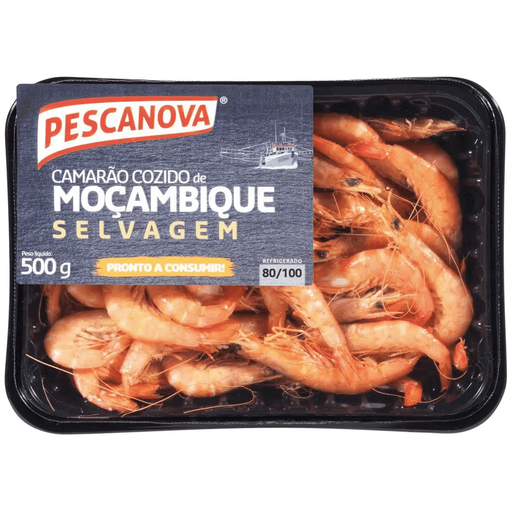 Camarão Moçambique Cozido 80 / 100 Fresco - PESCANOVA