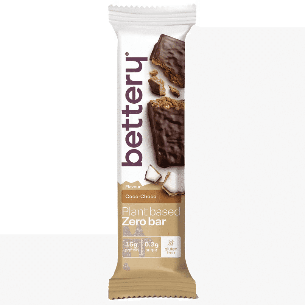 Barra Proteína Vegetal Cacau e Chocolate Zero sem Glúten - BETTERY