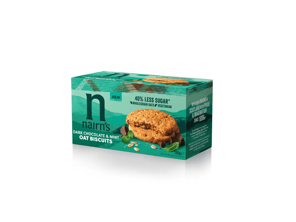Bolachas Nairns Aveia Choc. Negro E Menta 200g - NAIRN'S