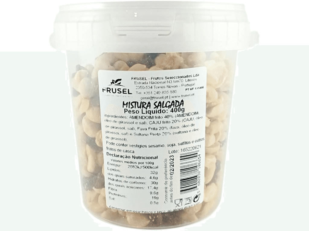 Mistura Salgada Balde 400 G - FRUSEL