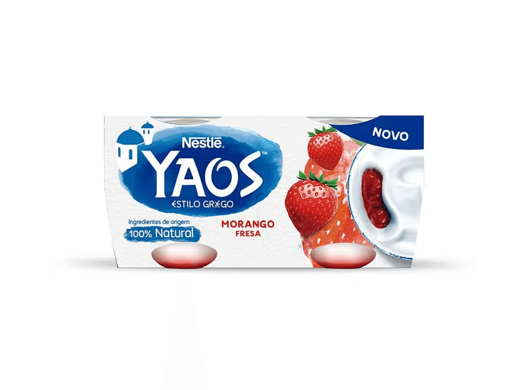 Iogurte Grego Morango 4x110g - YAOS