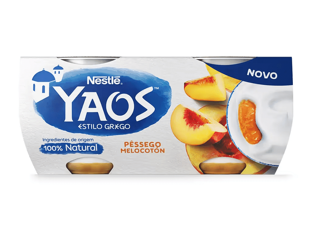 Iogurte Grego Pessego 4x110g - YAOS