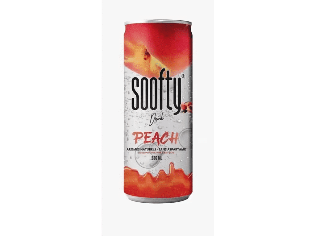 Bebida Com Gás Pêssego 0.33l - SOOFTY