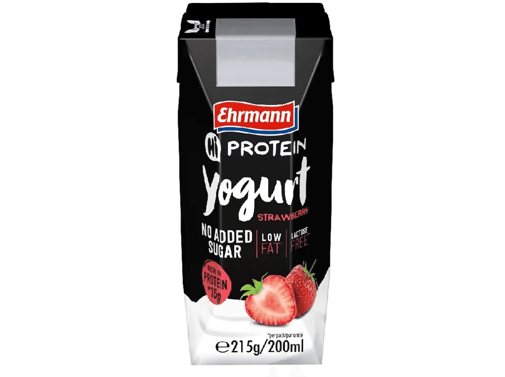 Iogurte Liquido Morango + Proteina 215g - EHRMANN