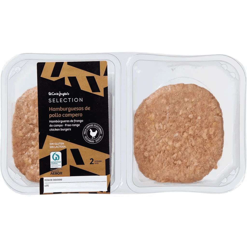 Hambúrguer de Frango do Campo embalagem 250 g - EL CORTE INGLÉS SELECTION