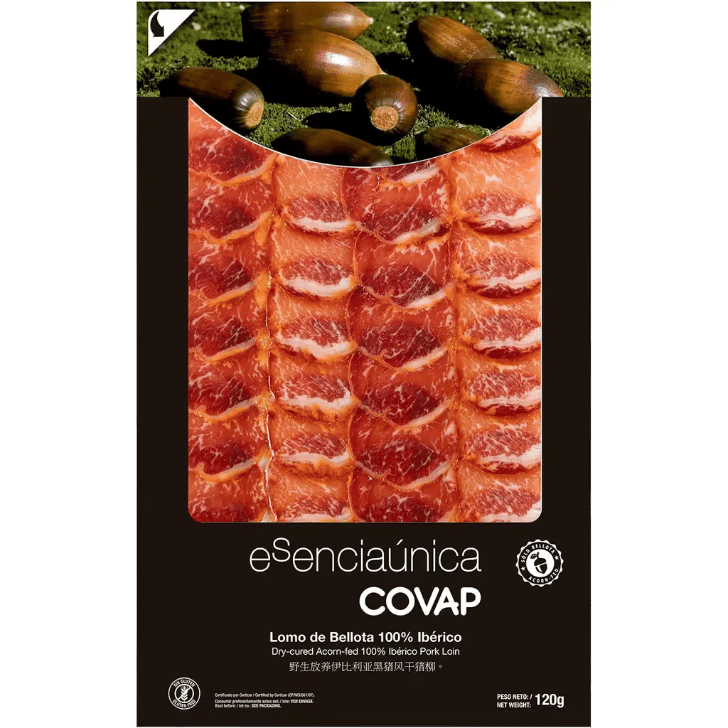 Lombo 100% Ibérico Bolota Fatiado unidade 120 g - ESENCIAÚNICA