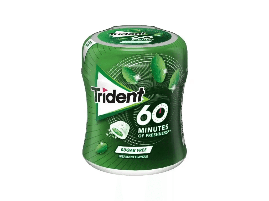 Pastilhas Elásticas Bottle 60 Minutos Spearmint 72g - TRIDENT