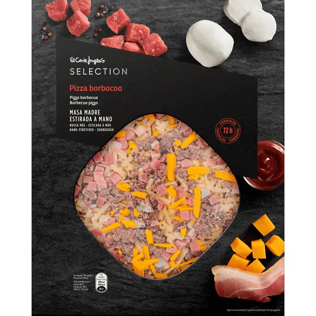 Pizza de Barbacue embalagem 390 g - EL CORTE INGLÉS SELECTION