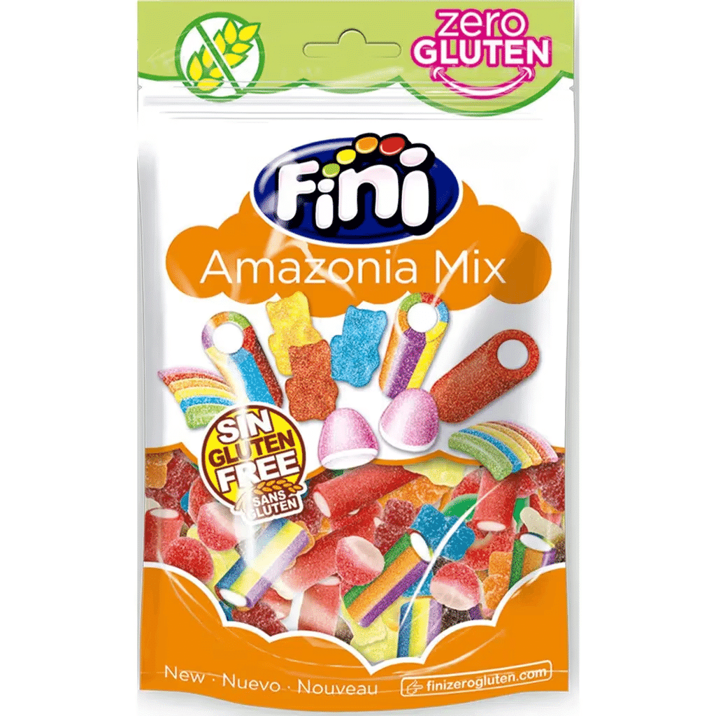 Gomas Amazónia Mix sem Glúten embalagem 160 g - FINI