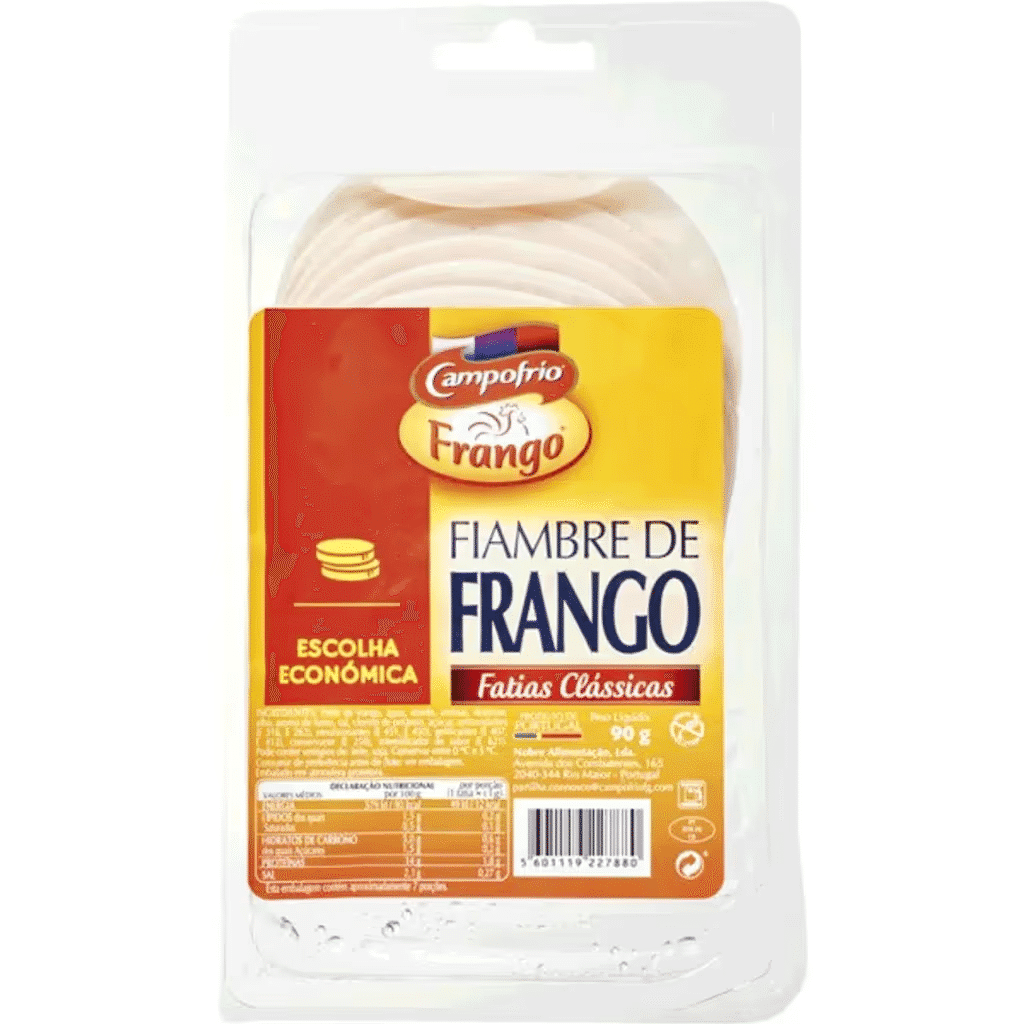 Fiambre de Frango em Fatias sem Glúten embalagem 90 g - CAMPOFRIO